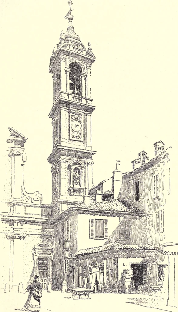 An illustration from Italian backgrounds, 1905, leaf 222