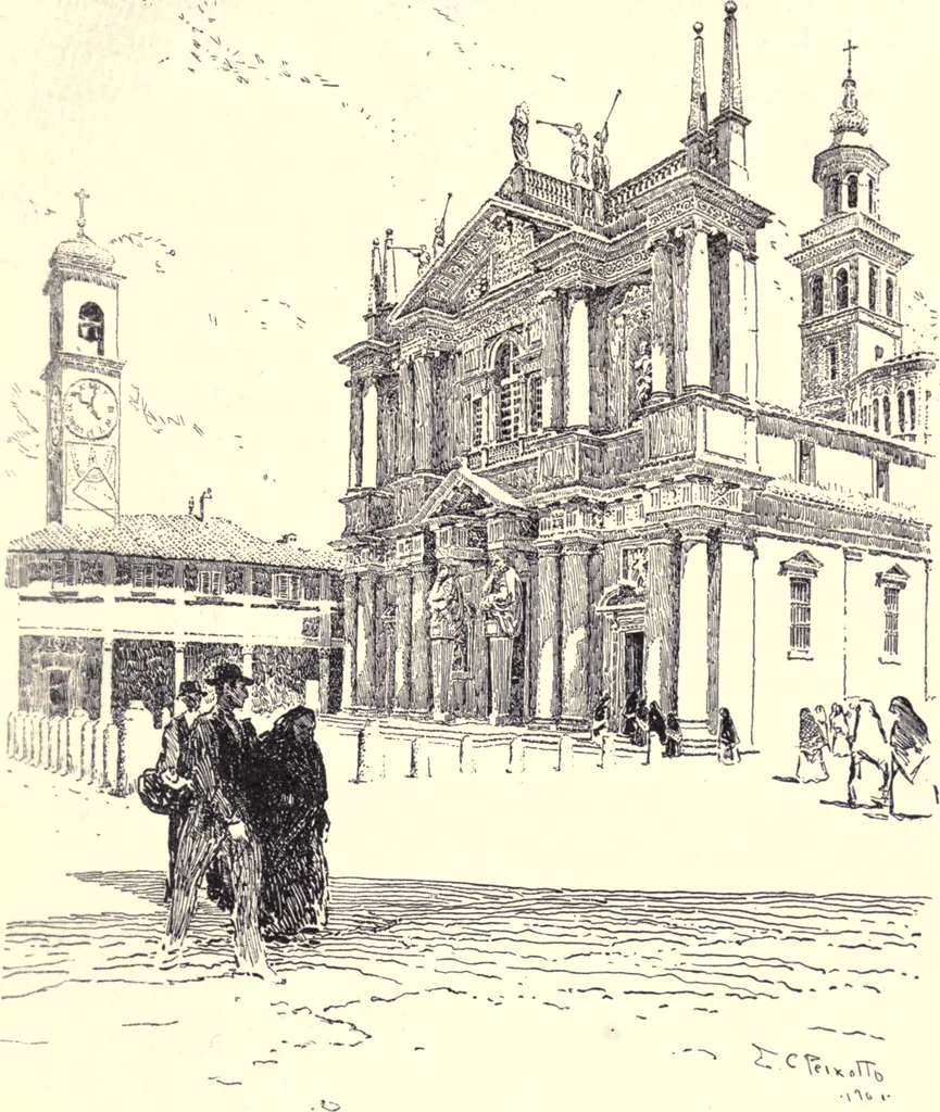 An illustration from Italian backgrounds, 1905, leaf 232