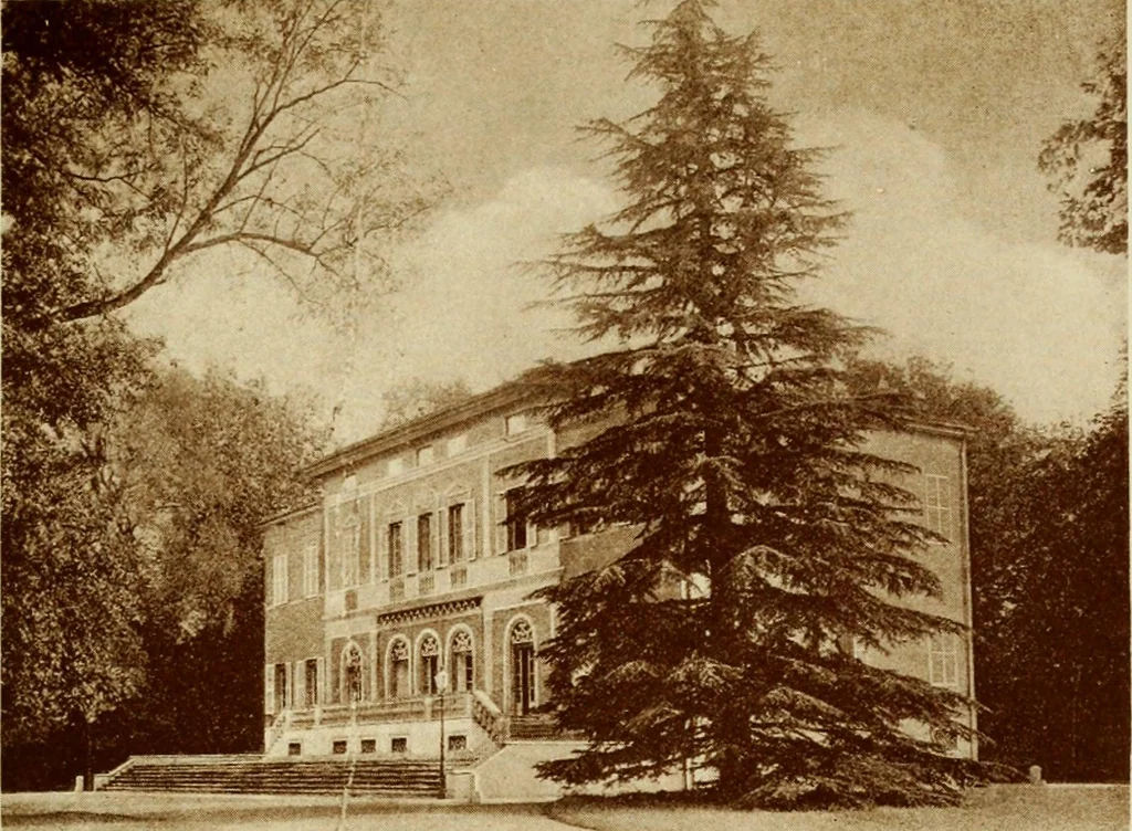 An illustration from Italian castles and country seats, 1911, leaf 158