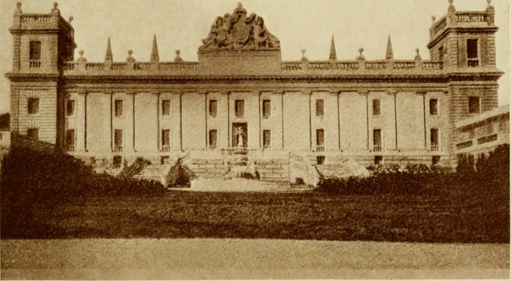 An illustration from Italian castles and country seats, 1911, leaf 158