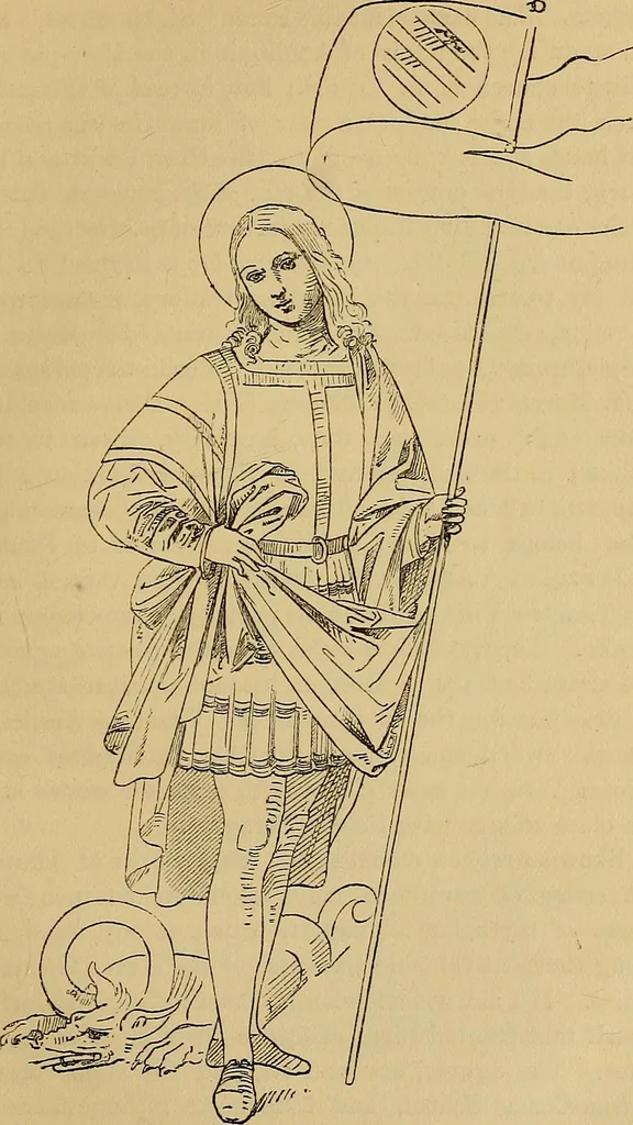 An illustration from Italian masters in German galleries. A critical essay on the Italian pictures in the galleries of Munich, Dresden, Berlin;, 1883, leaf 318