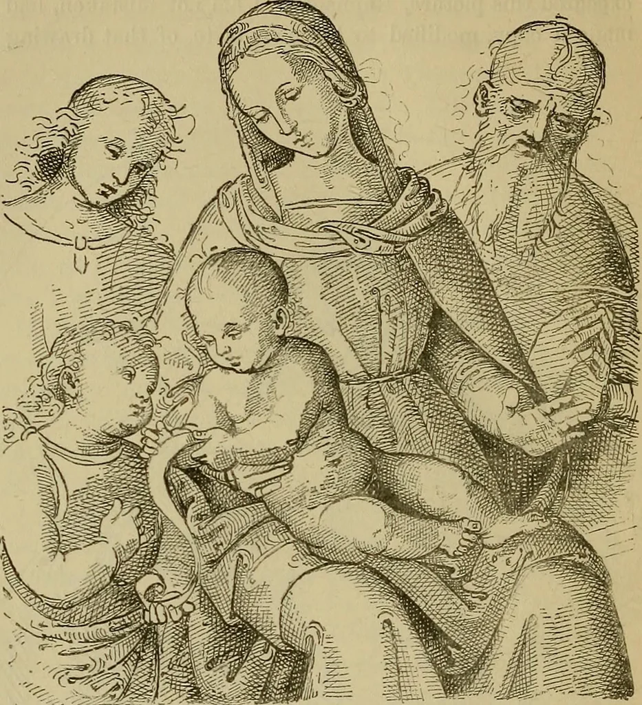 An illustration from Italian masters in German galleries. A critical essay on the Italian pictures in the galleries of Munich, Dresden, Berlin;, 1883, leaf 349