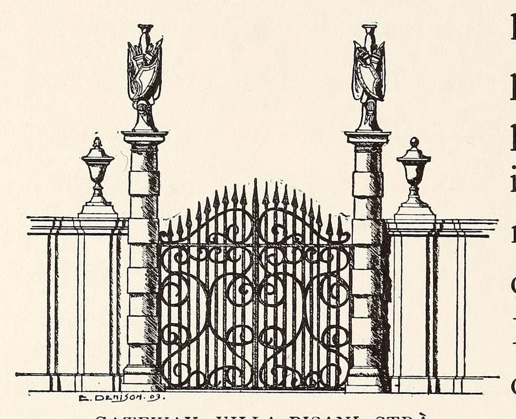 An illustration from Italian villas and their gardens, 1904, leaf 352