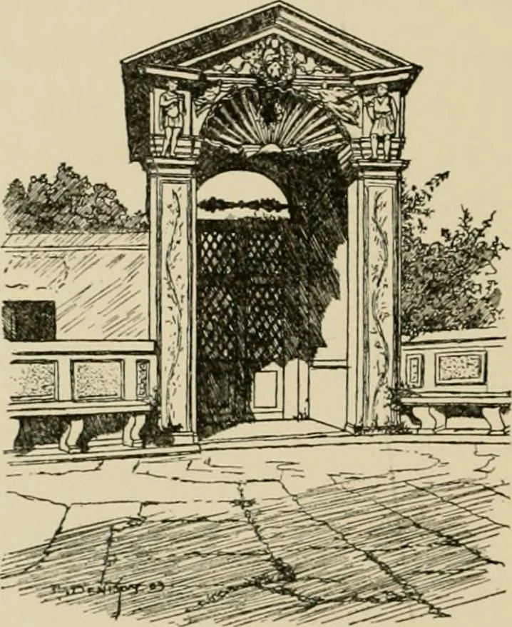An illustration from Italian villas and their gardens, 1904, leaf 121