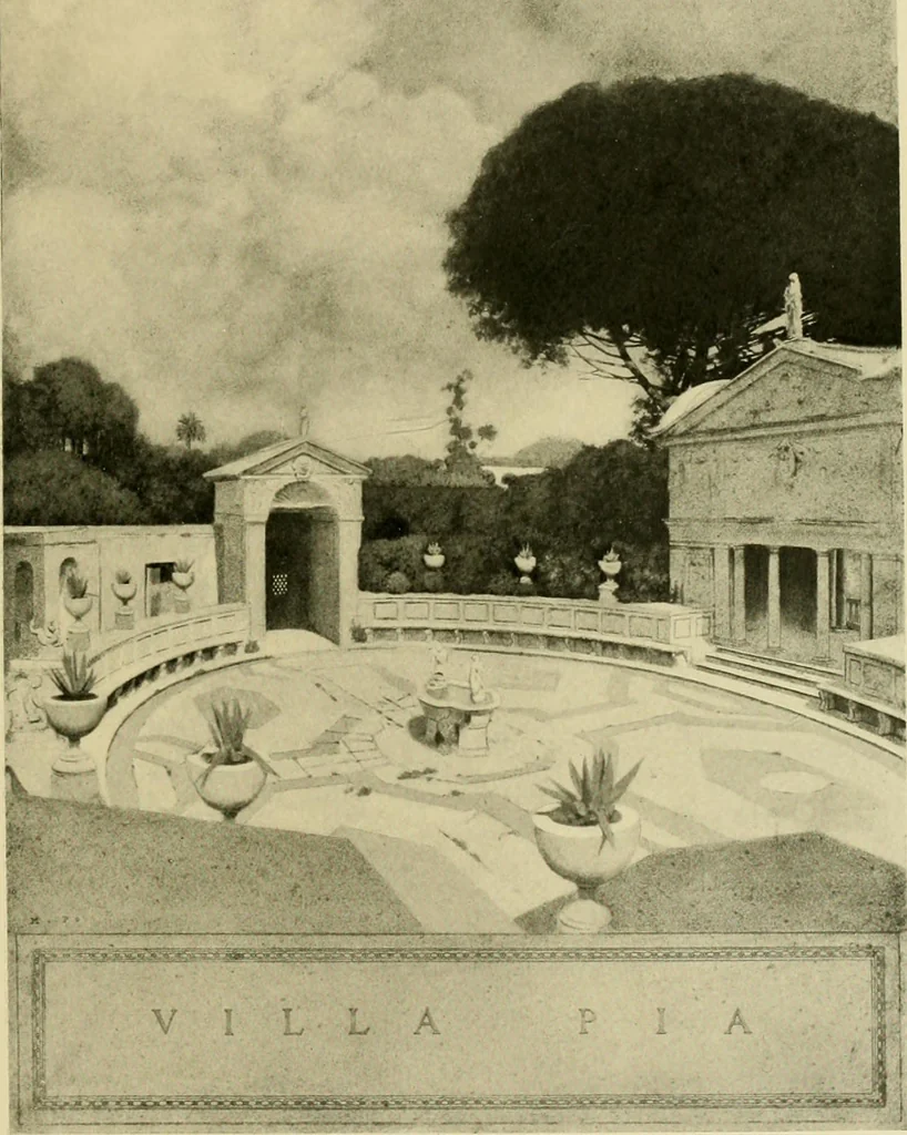 An illustration from Italian villas and their gardens, 1904, leaf 124
