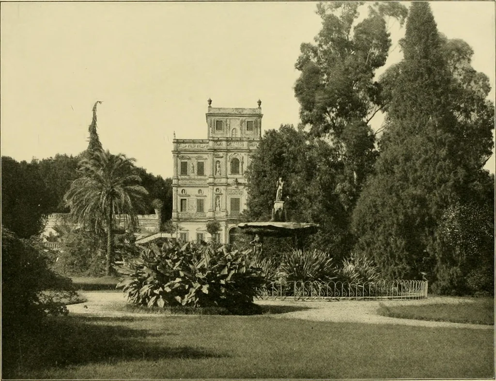 An illustration from Italian villas and their gardens, 1904, leaf 142
