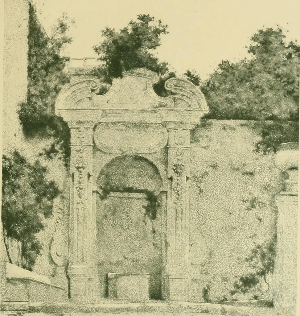 An illustration from Italian villas and their gardens, 1904, leaf 202