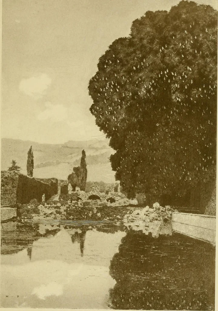 An illustration from Italian villas and their gardens, 1904, leaf 256