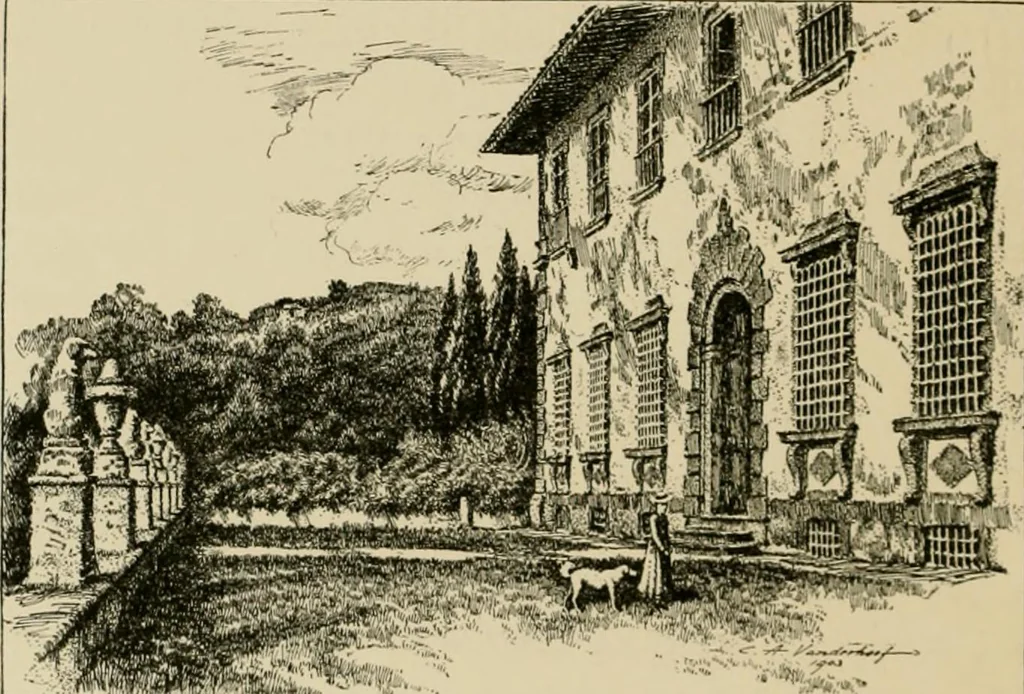 An illustration from Italian villas and their gardens, 1904, leaf 39