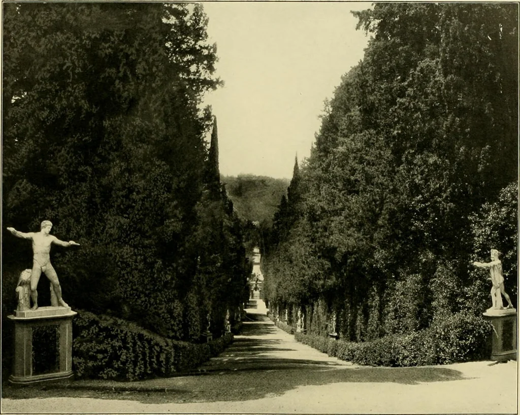 An illustration from Italian villas and their gardens, 1904, leaf 50