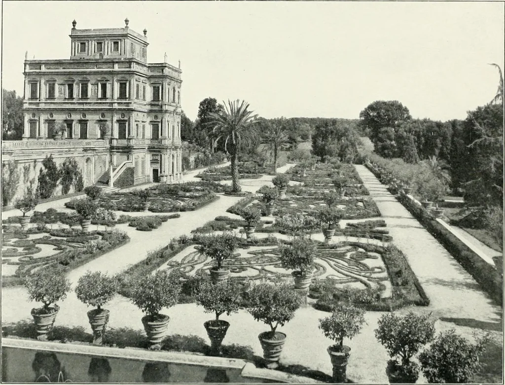 An illustration from Italian villas and their gardens;, 1905, leaf 177