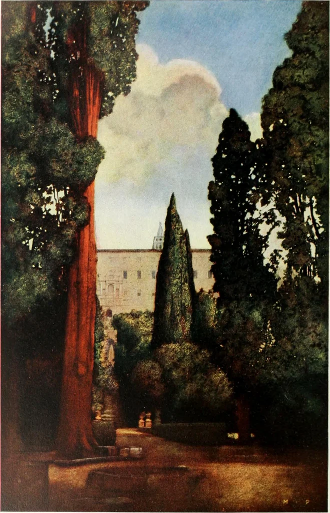 An illustration from Italian villas and their gardens;, 1905, leaf 191