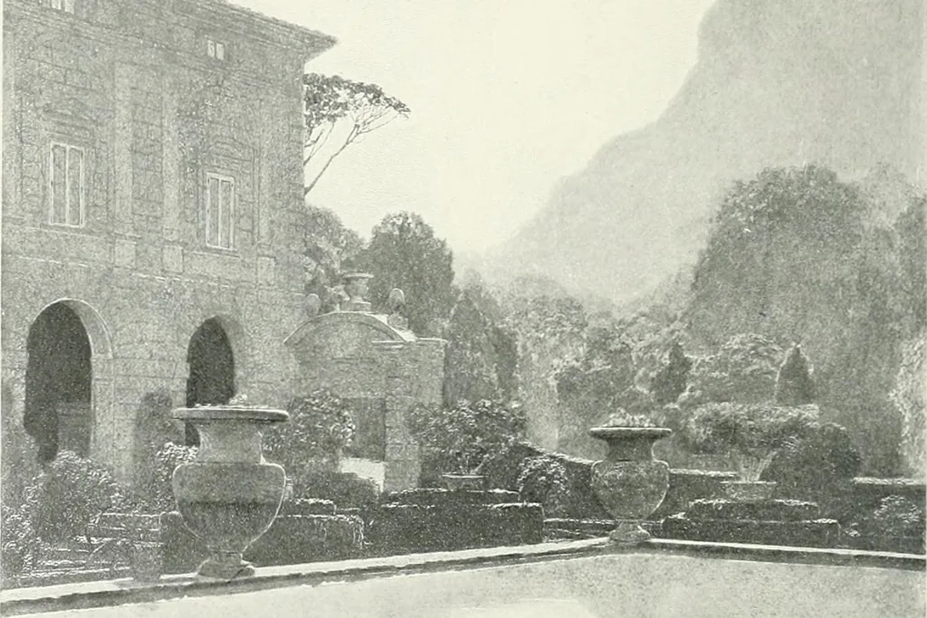 An illustration from Italian villas and their gardens;, 1905, leaf 221