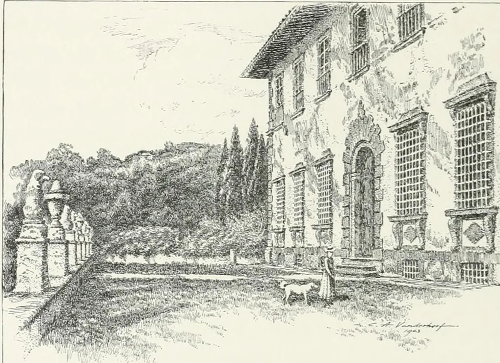 An illustration from Italian villas and their gardens;, 1905, leaf 47
