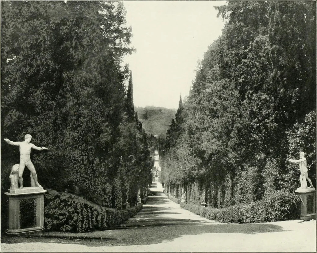 An illustration from Italian villas and their gardens;, 1905, leaf 64