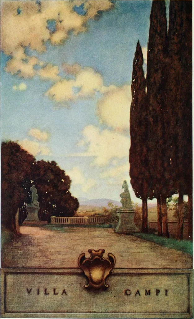 An illustration from Italian villas and their gardens;, 1905, leaf 9