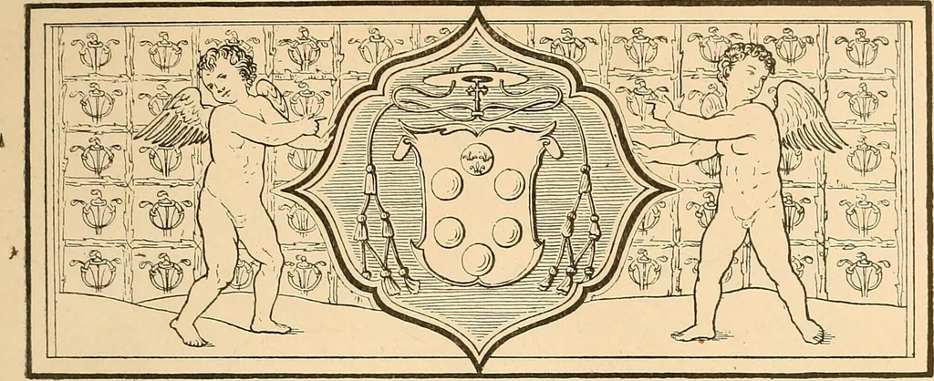 An illustration from Italian wall decorations of the 15th and 16th centuries : A handbook to the models, illustrating interiors of Italian buildings, in the Victoria and Albert museum, South Kensington, 1901, leaf 10