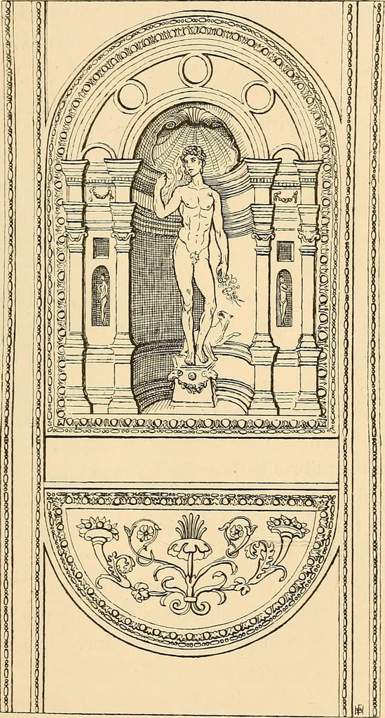 An illustration from Italian wall decorations of the 15th and 16th centuries : A handbook to the models, illustrating interiors of Italian buildings, in the Victoria and Albert museum, South Kensington, 1901, leaf 116