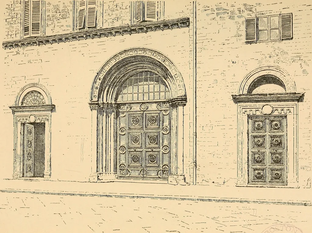 An illustration from Italian wall decorations of the 15th and 16th centuries : A handbook to the models, illustrating interiors of Italian buildings, in the Victoria and Albert museum, South Kensington, 1901, leaf 124