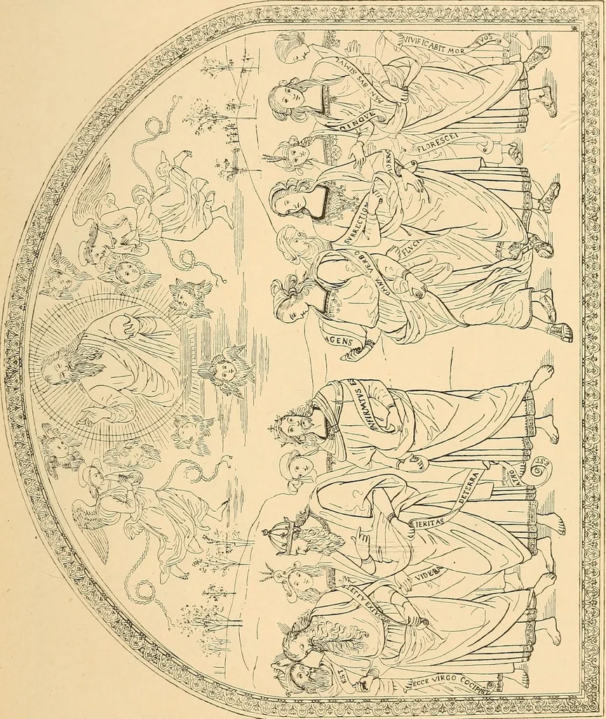 An illustration from Italian wall decorations of the 15th and 16th centuries : A handbook to the models, illustrating interiors of Italian buildings, in the Victoria and Albert museum, South Kensington, 1901, leaf 134