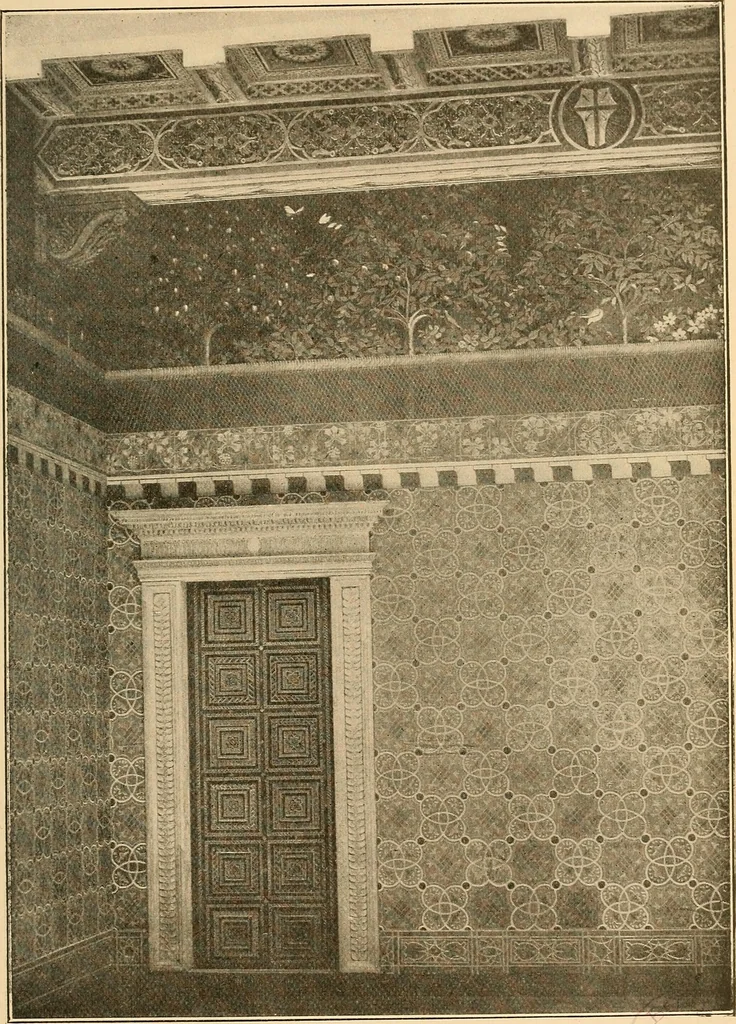 An illustration from Italian wall decorations of the 15th and 16th centuries : A handbook to the models, illustrating interiors of Italian buildings, in the Victoria and Albert museum, South Kensington, 1901, leaf 168