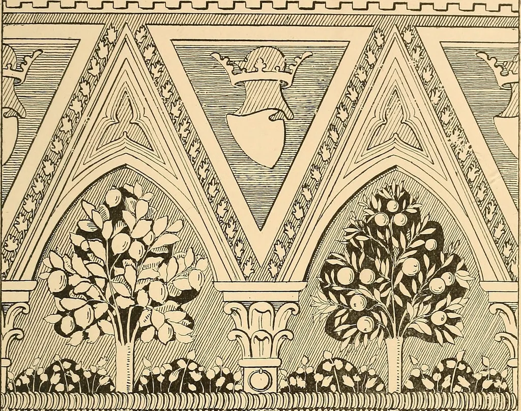 An illustration from Italian wall decorations of the 15th and 16th centuries : A handbook to the models, illustrating interiors of Italian buildings, in the Victoria and Albert museum, South Kensington, 1901, leaf 172