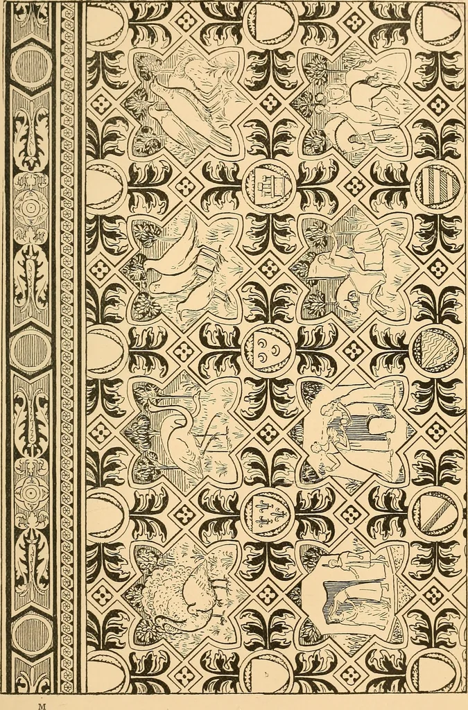 An illustration from Italian wall decorations of the 15th and 16th centuries : A handbook to the models, illustrating interiors of Italian buildings, in the Victoria and Albert museum, South Kensington, 1901, leaf 180