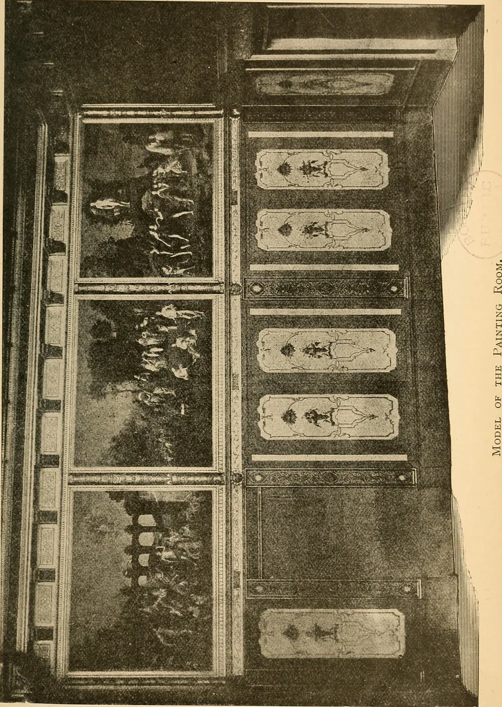 An illustration from Italian wall decorations of the 15th and 16th centuries : A handbook to the models, illustrating interiors of Italian buildings, in the Victoria and Albert museum, South Kensington, 1901, leaf 22