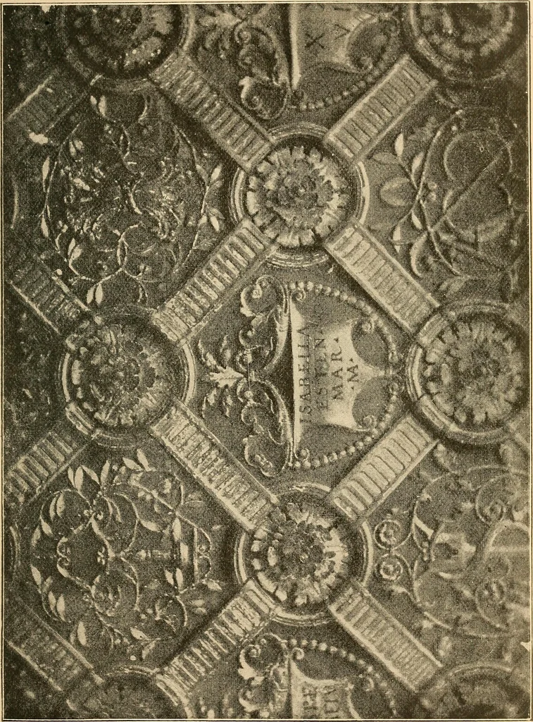 An illustration from Italian wall decorations of the 15th and 16th centuries : A handbook to the models, illustrating interiors of Italian buildings, in the Victoria and Albert museum, South Kensington, 1901, leaf 30