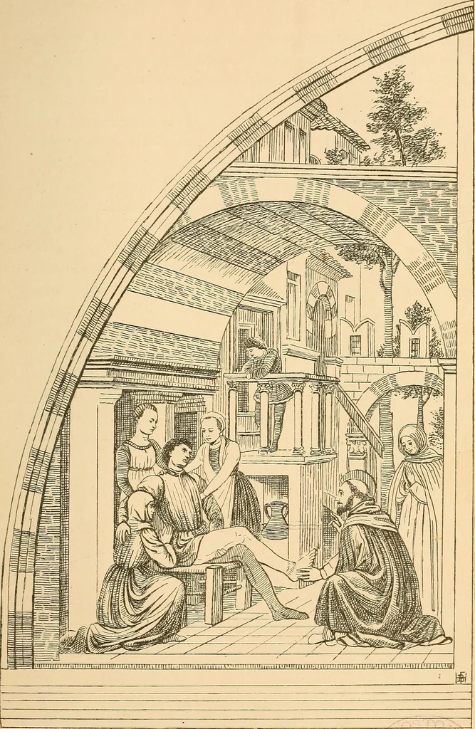 An illustration from Italian wall decorations of the 15th and 16th centuries : A handbook to the models, illustrating interiors of Italian buildings, in the Victoria and Albert museum, South Kensington, 1901, leaf 68