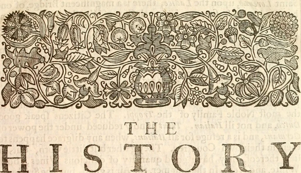 An illustration from Italy, in its original glory, ruine and revival : being an exact survey of the whole geography, and history of that famous country : with the adjacent islands of Sicily, Malta, &c. : and whatever is remarkable in Rome (the mistress of the world) and all those towns and territories, mentioned in antient and modern authors, 1660, leaf 24