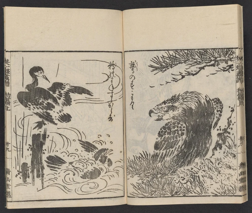An illustration from Itchō gafu, 1770, leaf 20