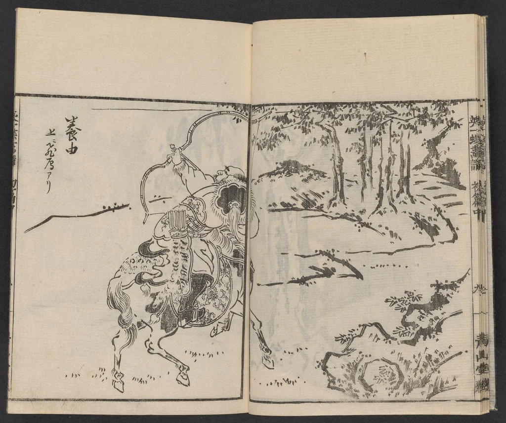 An illustration from Itchō gafu, 1770, leaf 11