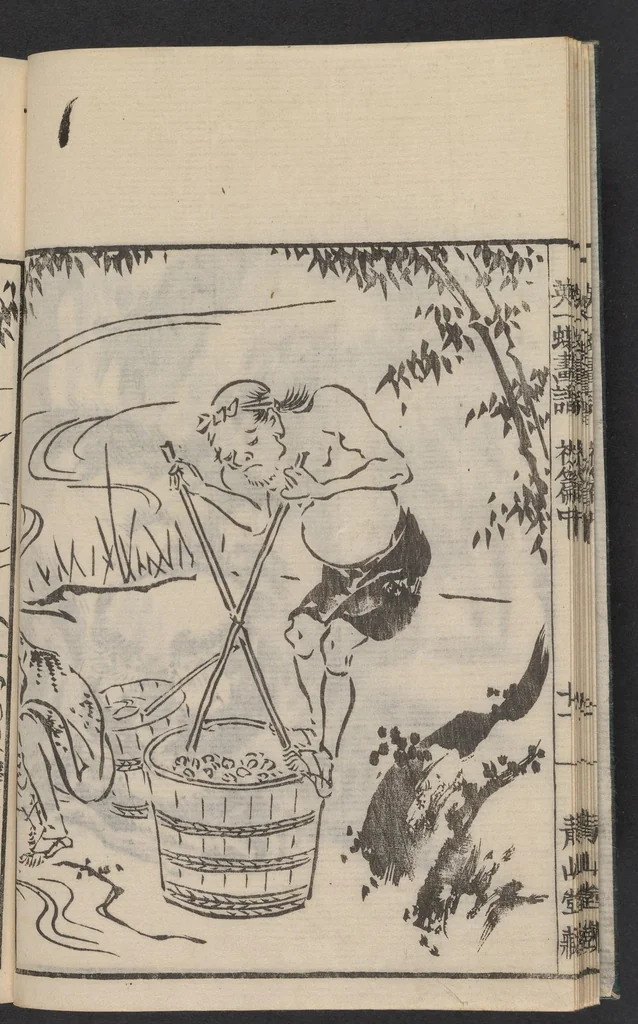 An illustration from Itchō gafu, 1770, leaf 13