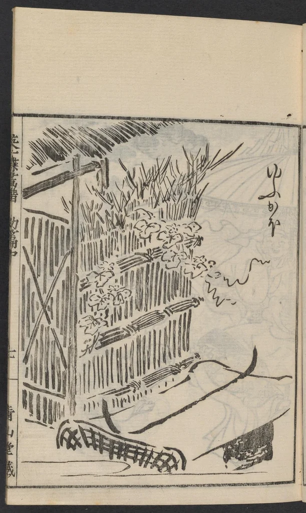 An illustration from Itchō gafu, 1770, leaf 8