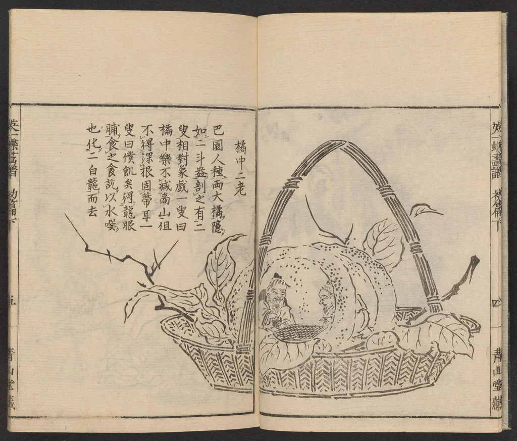 An illustration from Itchō gafu, 1770, leaf 6