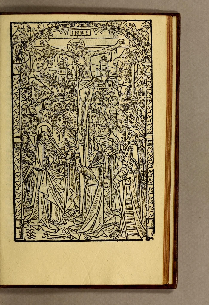An illustration from Itinerarij terre sancte: inibiq[ue] sacrorum locoru[m]: ac rerum clarissima descriptio: omnibus sacre scripture tractatoribus vtilissima: peramena auditoribus:, 1525, leaf 123