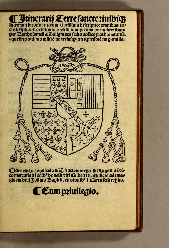 An illustration from Itinerarij terre sancte: inibiq[ue] sacrorum locoru[m]: ac rerum clarissima descriptio: omnibus sacre scripture tractatoribus vtilissima: peramena auditoribus:, 1525, leaf 7