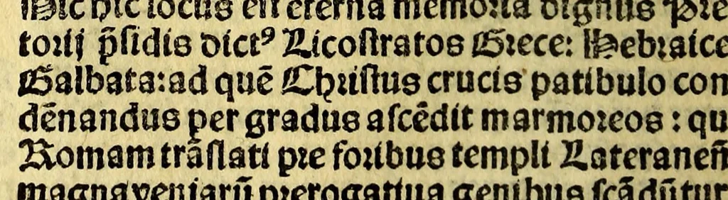 An illustration from Itinerarij terre sancte: inibiq[ue] sacrorum locoru[m]: ac rerum clarissima descriptio: omnibus sacre scripture tractatoribus vtilissima: peramena auditoribus:, 1525, leaf 78
