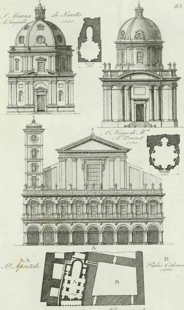An illustration from Itinerario figurato degli edifizi più rimarchevoli di Roma, 1835, leaf 102