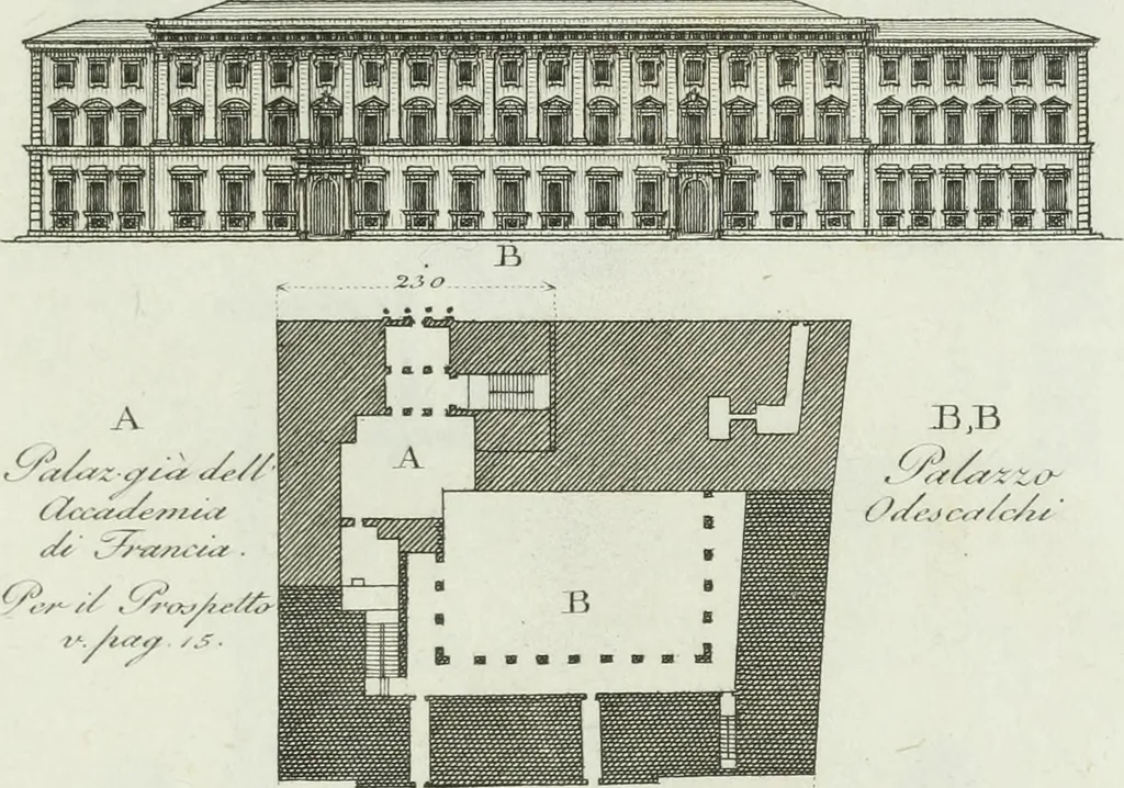 An illustration from Itinerario figurato degli edifizi più rimarchevoli di Roma, 1835, leaf 104