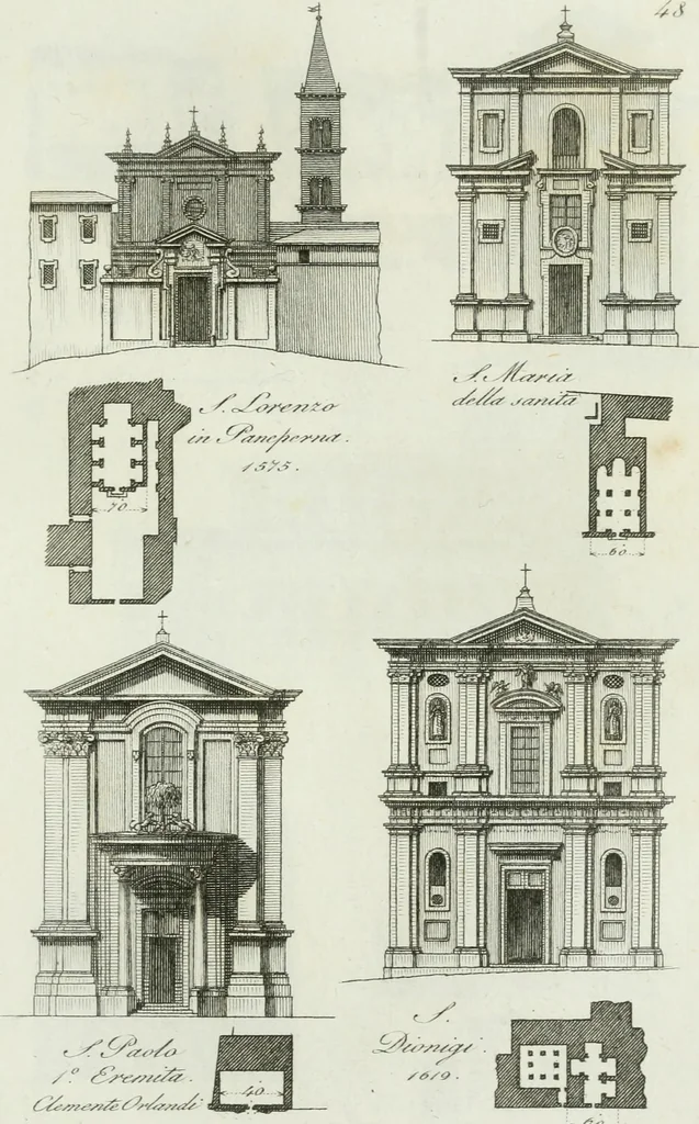 An illustration from Itinerario figurato degli edifizi più rimarchevoli di Roma, 1835, leaf 112