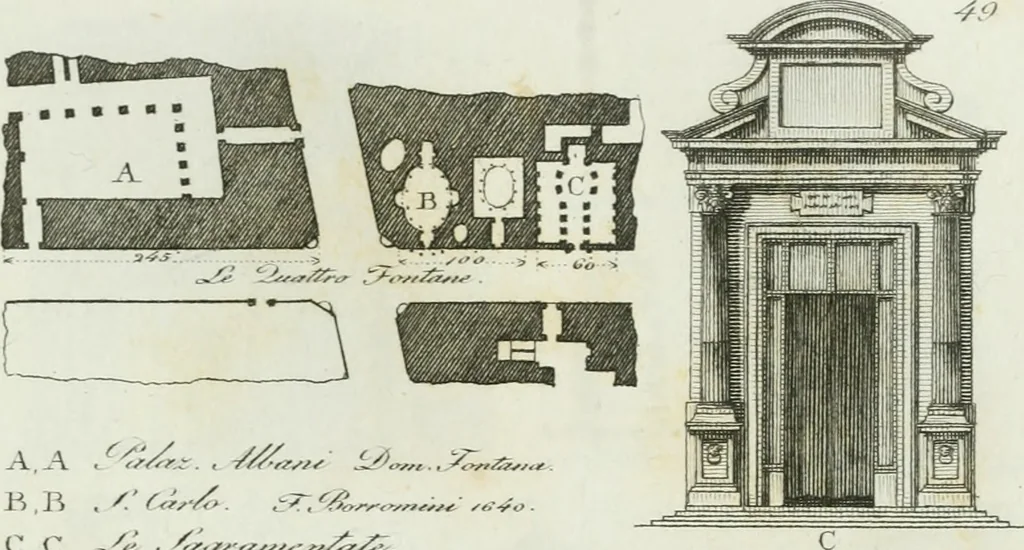 An illustration from Itinerario figurato degli edifizi più rimarchevoli di Roma, 1835, leaf 114