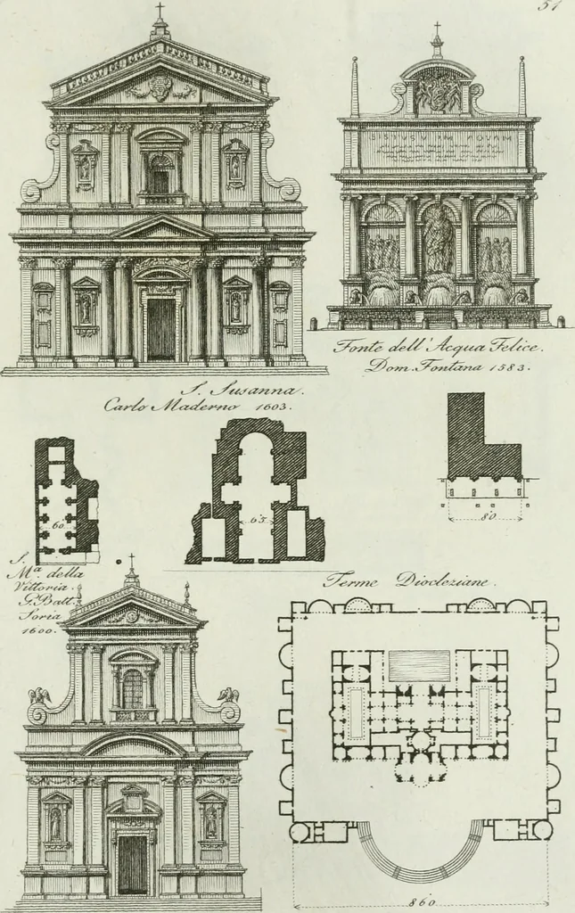 An illustration from Itinerario figurato degli edifizi più rimarchevoli di Roma, 1835, leaf 118