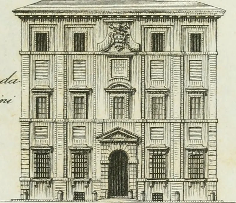 An illustration from Itinerario figurato degli edifizi più rimarchevoli di Roma, 1835, leaf 132