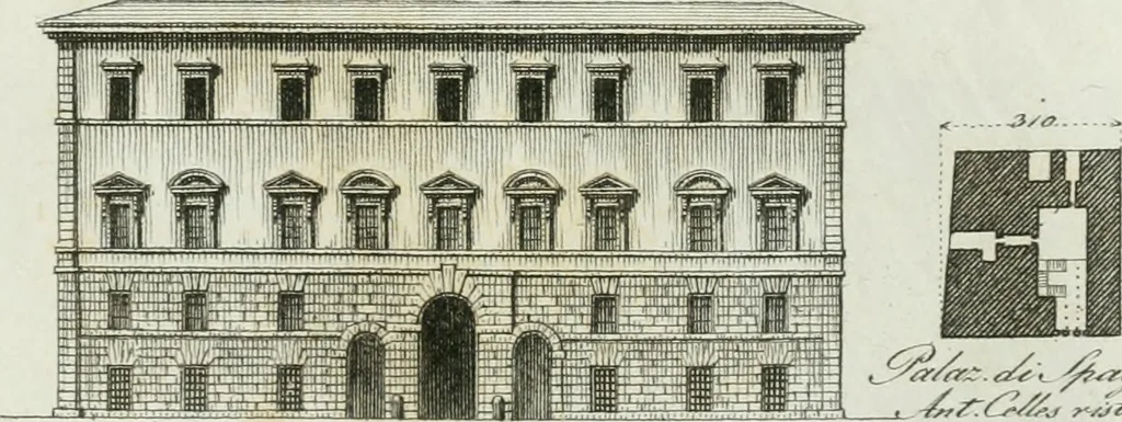 An illustration from Itinerario figurato degli edifizi più rimarchevoli di Roma, 1835, leaf 132