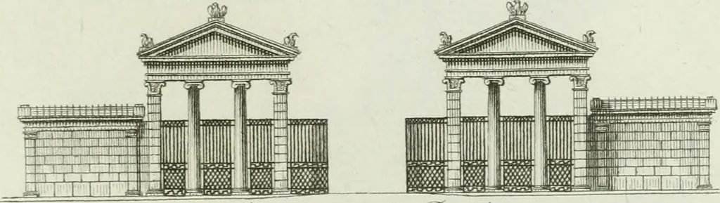 An illustration from Itinerario figurato degli edifizi più rimarchevoli di Roma, 1835, leaf 136