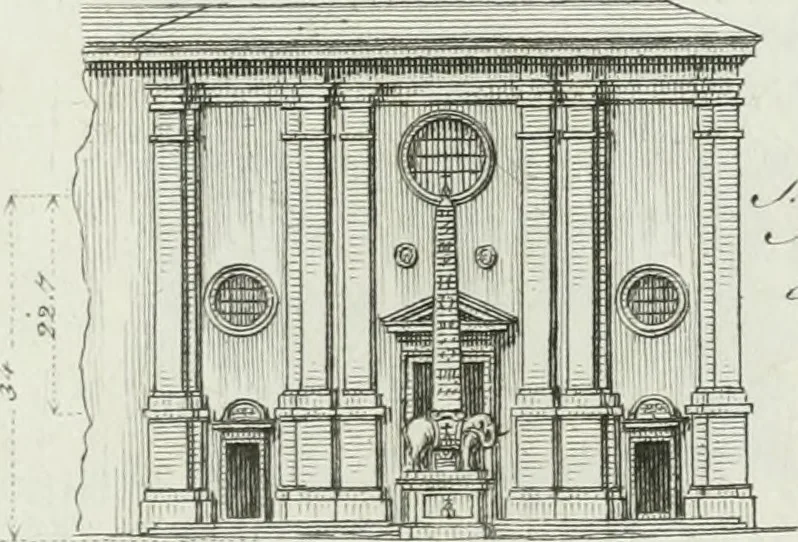 An illustration from Itinerario figurato degli edifizi più rimarchevoli di Roma, 1835, leaf 142