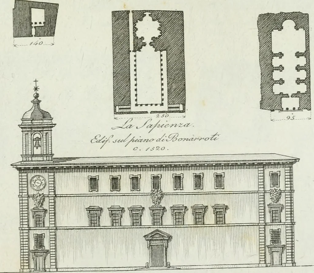 An illustration from Itinerario figurato degli edifizi più rimarchevoli di Roma, 1835, leaf 144