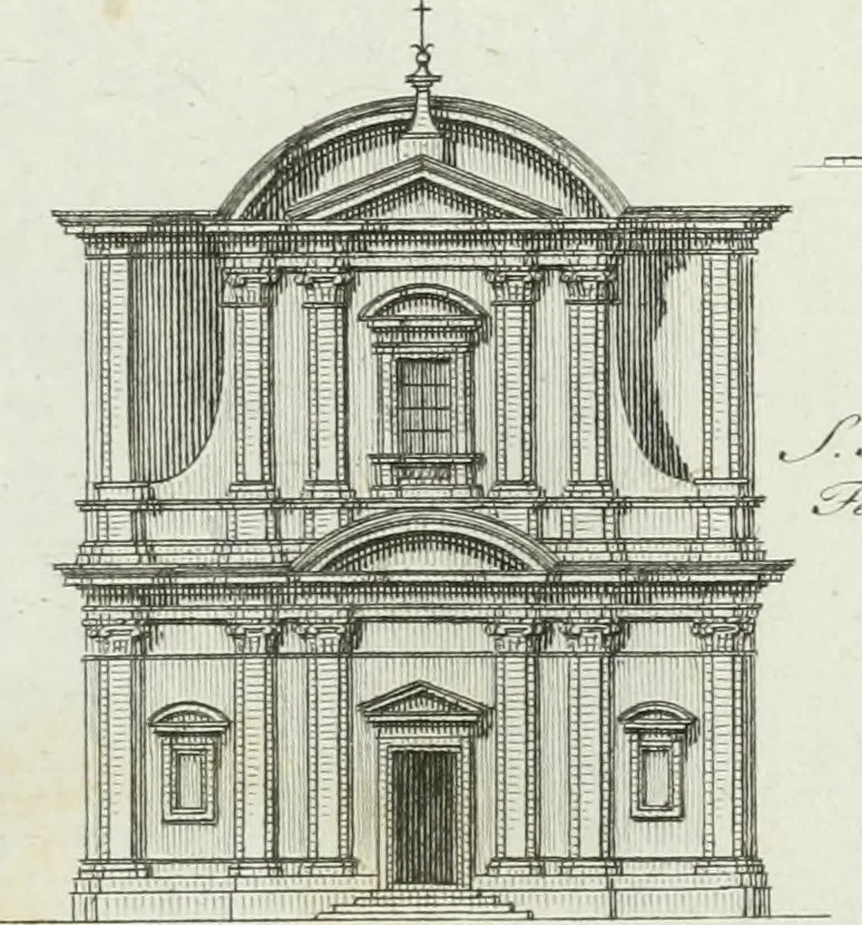 An illustration from Itinerario figurato degli edifizi più rimarchevoli di Roma, 1835, leaf 148